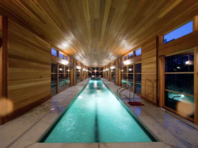 an exercise-friendly lap pool